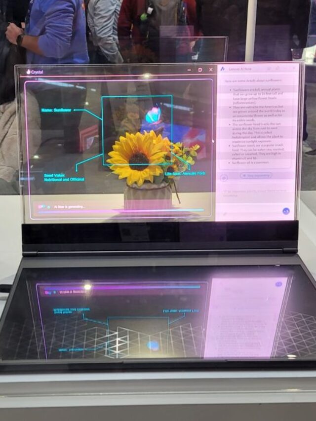 Lenovo’s World’s First Transparent Display Laptop
